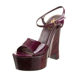 Purple YSL Yves Saint Laurent Vintage Tribute Platform 35